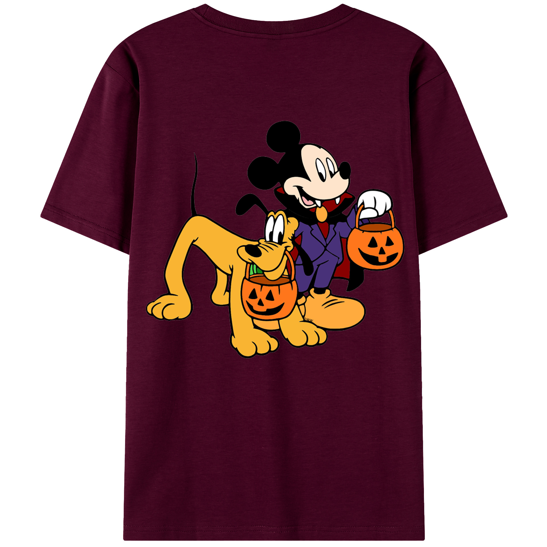 （画像用） ミッキーマウス Mickey Mouse レディース半袖Tシャツ(バックプリント)